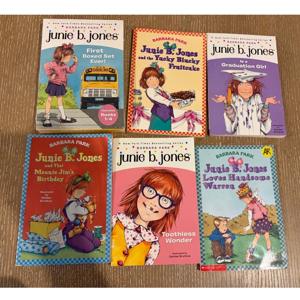 Barbara Park Junie B. Jones Lot 9 Books 4 Book Box Set + 5 Paperbacks Kids